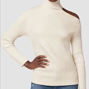 ✨NWT✨ Hudson Jeans Cut Out Shoulder Sweater in Gardenia
